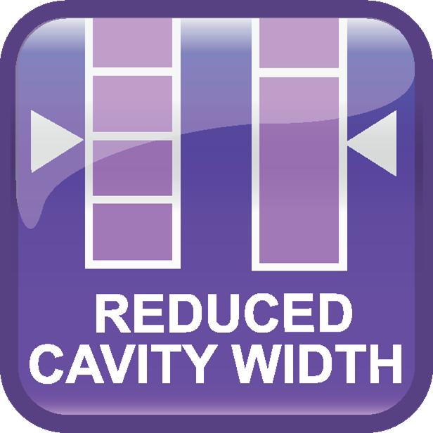 Reduced Cavity Width
